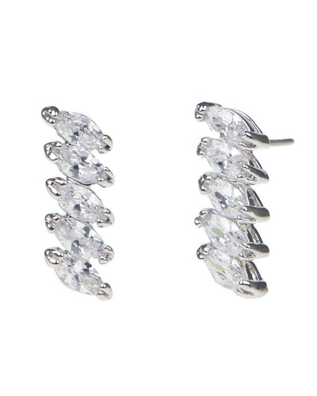 Cz By Kenneth Jay Lane - Maequise Cz Linear Earrings