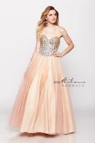 Milano Formals - Strapless Bejeweled Sweetheart Prom Dress E1619