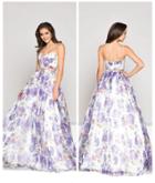 Colors Dress - 1826 Two-piece Floral Print Ballgown