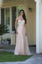 May Queen - Shimmering Strapless Sweetheart With Ruched Waistline Dress Rq7224