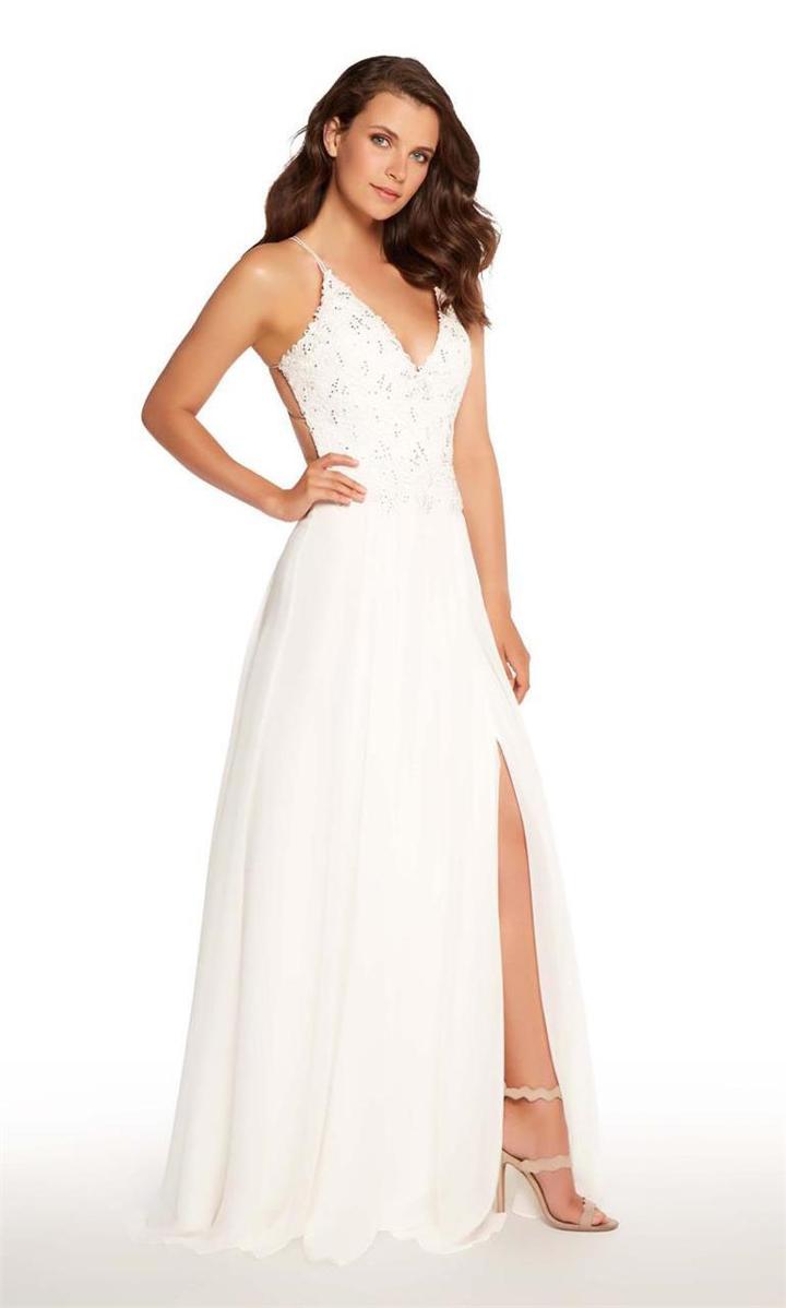 Alyce Paris - 60062 V Neck Open Back Evening Dress