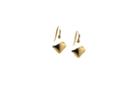 Tresor Collection - Lente Square Earring In 18k Yellow Gold