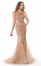 Morrell Maxie - 15752 Sleeveless Sheer Beaded Evening Gown