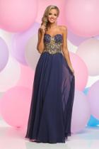 Zoey Grey - Beaded Sweetheart Chiffon A-line Dress 30932