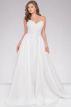 Jovani - Strapless Long A-line Prom Dress 46603