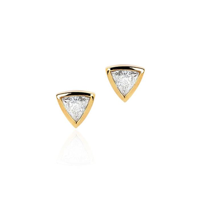 Logan Hollowell - Mama Trillion Cut Stud Earrings