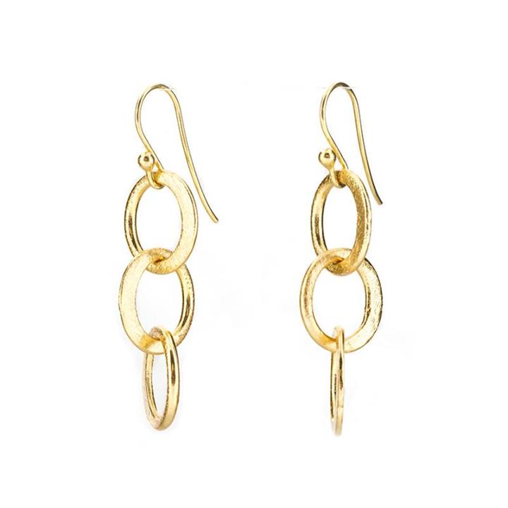 Ashley Schenkein Jewelry - Boulder Brushed Oval Drop Earrings
