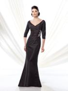 Ivonne D By Mon Cheri - 214d64 Long Dress In Black