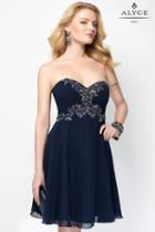 Alyce Paris - 1132 Short Dress In Dark Blue