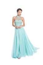 Aspeed - L1617 Embellished Halter A-line Prom Dress