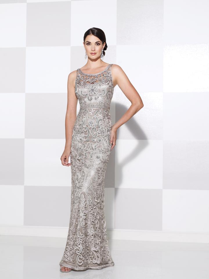 Cameron Blake By Mon Cheri - Bateau Neckline Long Evening Gown 115604