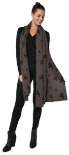 Dexter Skull Scarf Buffalo/ Blk