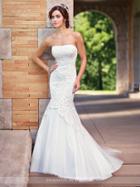 Enchanting By Mon Cheri - 117171 Adorned Trumpet Wedding Gown