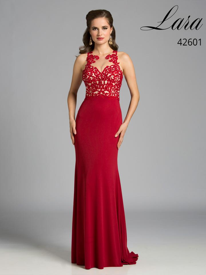 Lara Dresses - 42601 In Dark Red