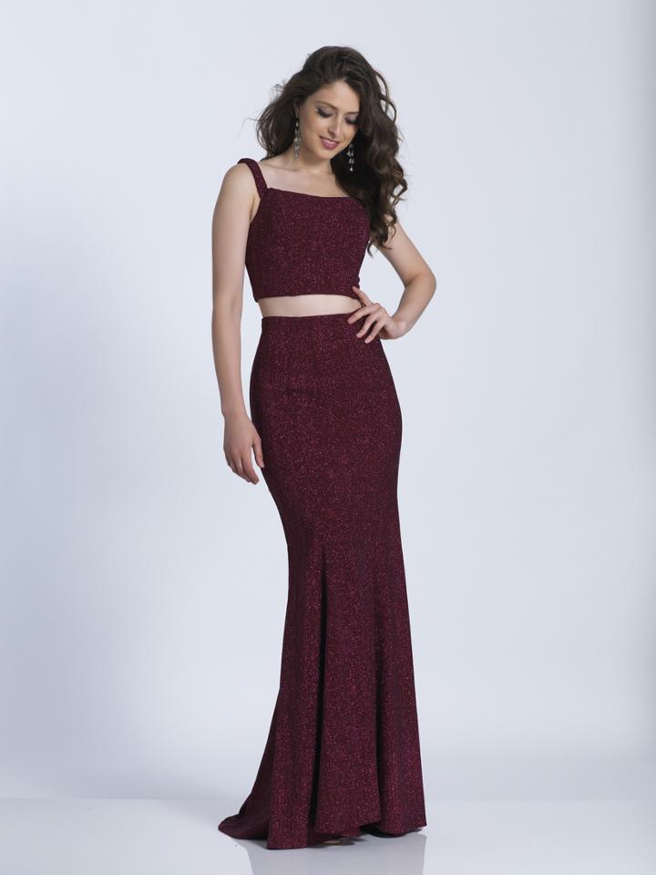 Dave & Johnny - 3400 Glittering Two-piece Sheath Dress