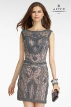 Alyce Paris Black Label - 5765 Dress In Gray Pink