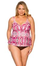 Curve Swimwear Veranda 391d/dd Tunic Tankini W/ Removable Cups Top
