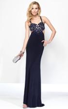 Alyce Paris B'dazzle - 35760 Embroidered Lace Cut Out Evening Gown