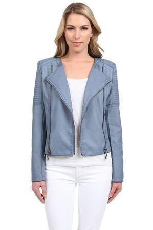 The Fillmore Kill Bill Moto Jacket In Blue