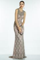 Alyce Paris B'dazzle - 35790 Beaded Lace Open Back Evening Dress