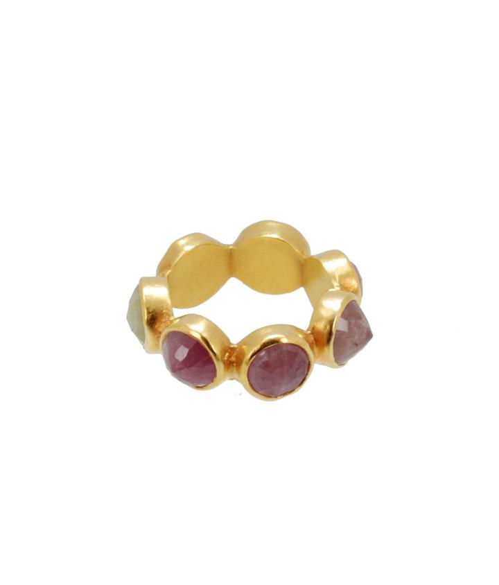 Lori Kaplan Jewelry - Pink Sapphire Bezel Ring