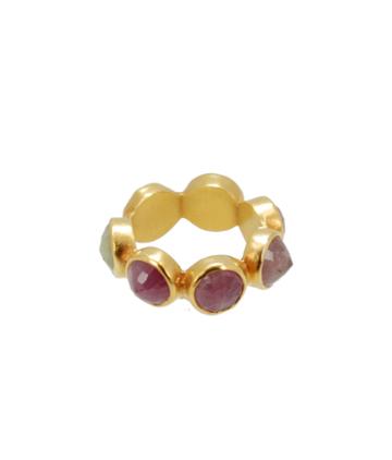 Lori Kaplan Jewelry - Pink Sapphire Bezel Ring