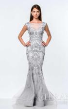 Terani Evening - Bejeweled Illusion Mermaid Gown 1721gl4445