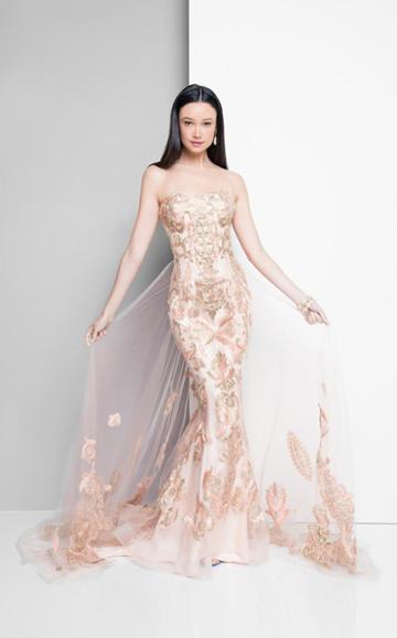 Terani Couture - Glamorous Strapless Mermaid Gown 1713e3346