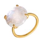 Heather Hawkins - Radiate Gemstone Ring - Rainbow Moonstone