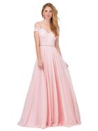 Dancing Queen - Embroidered Sweetheart Chiffon Evening Gown