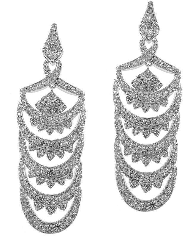 Cz By Kenneth Jay Lane - Pave Chandelier Earrings