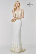 Alyce Paris - 6506 Prom Dress In Ivory Gold