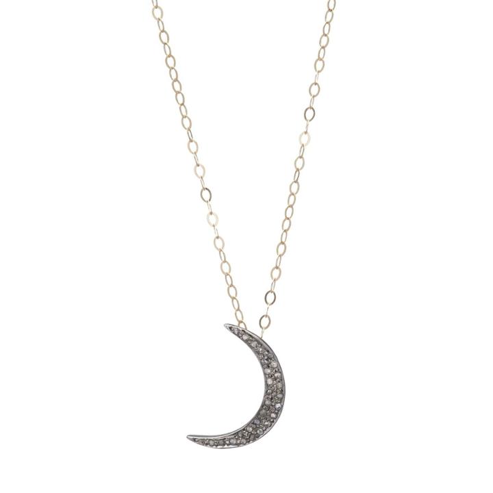 Teri Jon - Brooklyn Diamond Moon Necklace