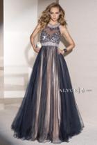 Alyce Paris - 6448 Prom Dress In Navy Champagne