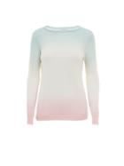 Minnie Rose - Super Luxe Cashmere Double Dip-dye Crew