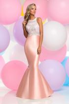 Zoey Grey - Adorned Jewel Mikado Mermaid Gown 30875