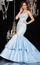 Panoply - 44273 Strapless Beaded Two Tiered Mermaid Gown
