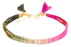 Montce Swim - Shashi X Ombre 3 Row Bracelet (olive/pink)