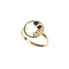 Ashley Schenkein Jewelry - Jaipur Open Circle Bezel Gemstones Ring