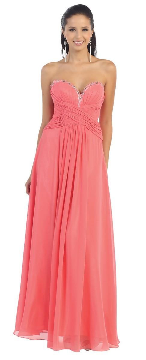 Beautiful Strapless Bridesmaid Dress