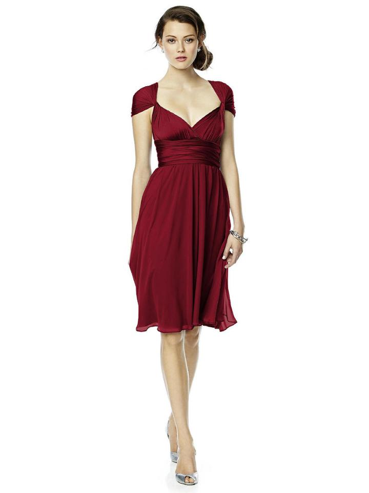 Dessy Collection - Luxtwist1 Dress In Claret