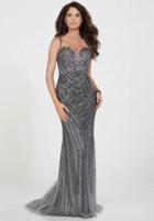 Tiffany Designs - 46113 Sleeveless Embellished Fitted Gown