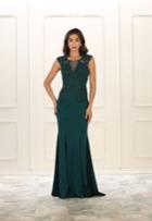 May Queen - Rq7534 Sleeveless Embellished Mermaid Gown