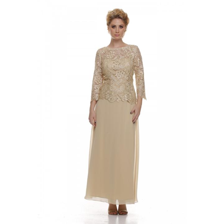 Nox Anabel - Lace Bateau Neck A-line Dress 5103