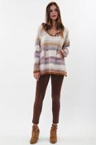 Goddis - Jayko Hooded Pullover In Earth Tones