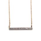 Rachael Ryen - 14k Gold Diamond Bar Necklace
