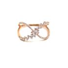 Tresor Collection - Criss Cross Diamond Ring In 18k Rg
