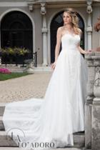 Rachel Allan Bridal - Strapless Mermaid Gown With Overskirt M638