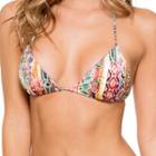 Luli Fama - My Way Crystallized Seamless Triangle Top In Multi-color (l41421p)