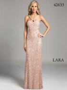 Lara Dresses - Angelic Cutout Halter Gown 42633